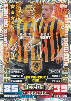 Dawson Davies Hull City 2014/15 Topps Match Attax Duo #D7